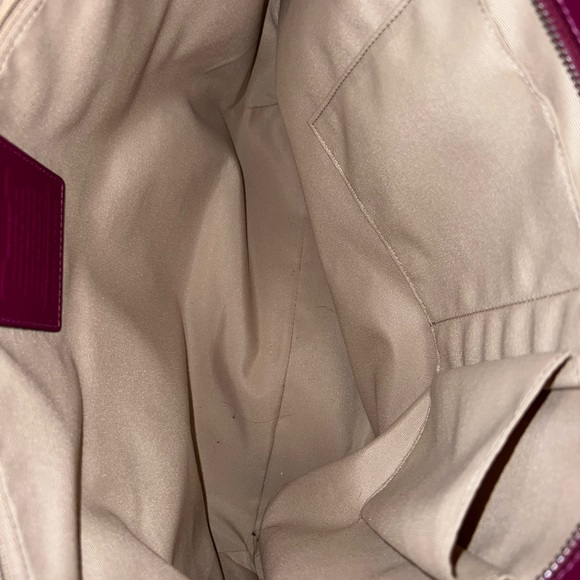 COACH PEYTON COATED CANVAS SAFFIANO TOTE WITH MATCHING WALLET AND CHECKBOOK - Picture 4 of 4